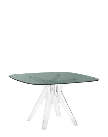  Sir Gio Square 120x120 cm Stół Przezroczysty Dymny