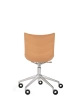 P/Wood Basic Veneer Chair With Wheels Light Wood Chrome FSC™