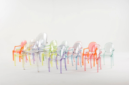 Loulou Ghost School Chair Blue