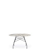 Glossy Round Ø128 cm Table Black Nature Tundra