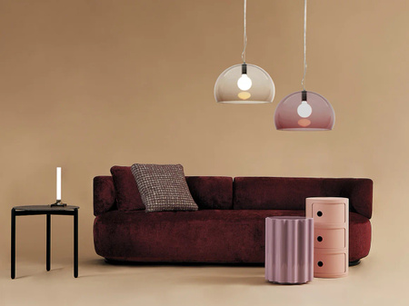 Small Fl/y Metal Lampa Wisząca Chromowany