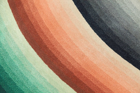 Gan Round Mirage Orange Carpet