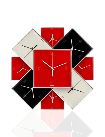 Tic&Tac Clock Red