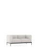 Asia Two-Seater Sofa (Cotone Plain) White