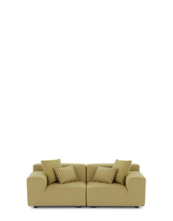 Plastics Outdoor Liberty 2 Seater Sofa Yellow