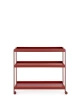 Trays 80 cm x 40 cm Trolley Maroon