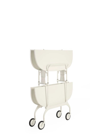 Gastone Book Cart White Matte