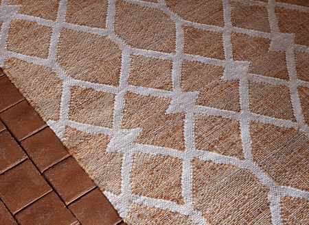 Gan Kilim Rodas White Carpet