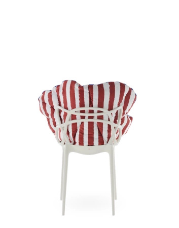 Alice's Flowers Pillow Red Stripes