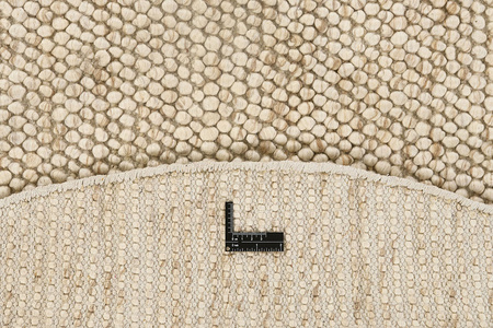 Rezas Bubbles Beige Round Rug R-1902