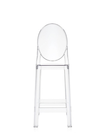 One More 65 cm Bar Chair Transparent