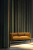 Asia Sofa Three-Seater (Cotone Structure) Czarny