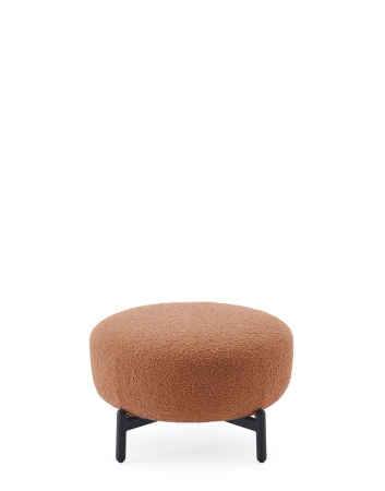 Lunam Curly pouf Pink