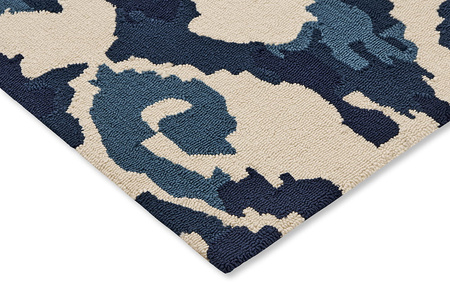 Sanderson Dandelion Clocks Kasuri Indigo 446208 Outdoor rug