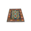 Wool kilim afghan rug multicolored 100021 125x86
