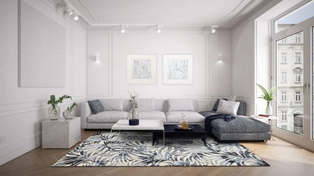 Carpet Decor Botanica Blue rug 160 x 230