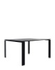 Four Square Soft Touch 128x128 cm Table Black Black