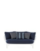 Hiray Sofa Biały Niebieski