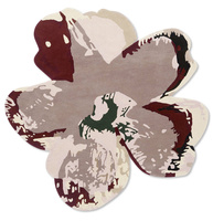 Ted Baker Shaped Magnolia Burgundy rug 162303