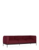 Asia Three-Seater Sofa (Bouclè) Maroon