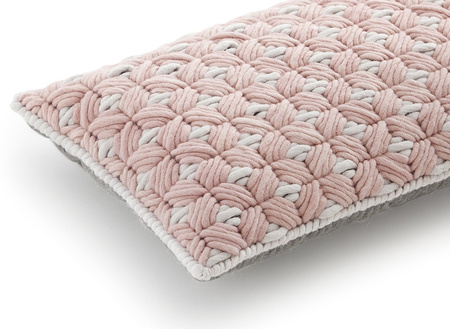 Gan Silai Rose Pillow - Light Grey