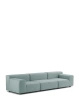 Plastics Outdoor Three-Seater Sofa Green