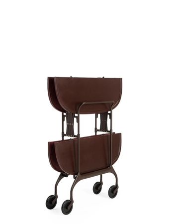 Gastone Book Cart Plum Mat