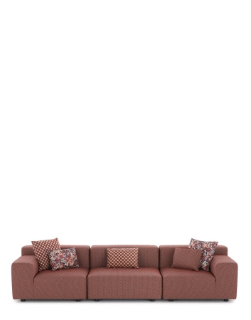 Plastics Outdoor Liberty 3 Seater Sofa Rdzawy