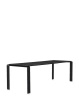  Four Rectangular 223x79 cm Black Black Table