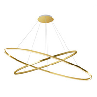 Nemo Ellisse Double 2700 K Gold Plated Pendant Lamp