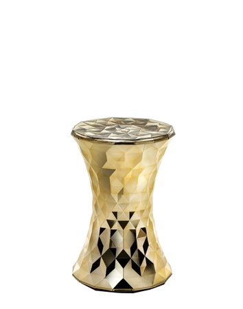Stone Metal Auxiliary Table Gold