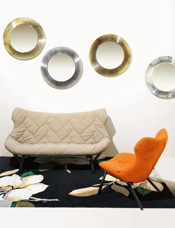 Foliage Trevira Armchair White Gray