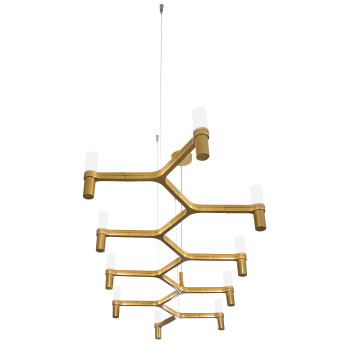 Nemo Crown Plana Linea Gold Pendant Lamp