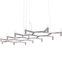 Lampa Wisząca Nemo Crown Plana Major Polerowane Aluminium