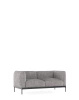 Asia Sofa Two-Seater (Cotone Structure) Biało-Czarny