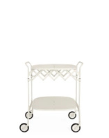 Gastone Book Cart White Matte