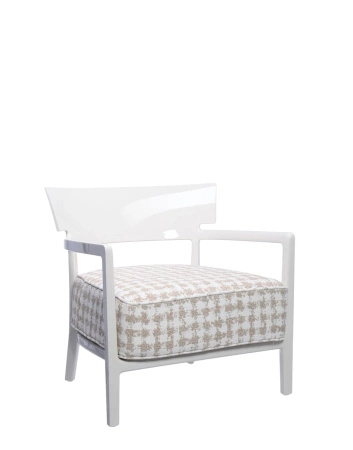 Cara Armchair White-Beige