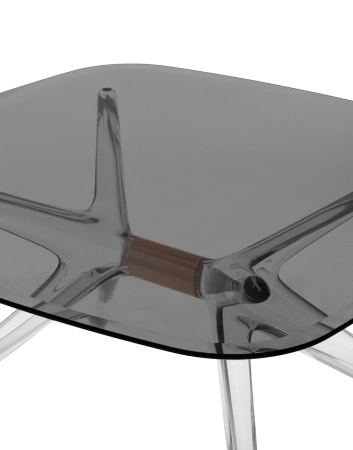 Blast Square Table Gray/Brown