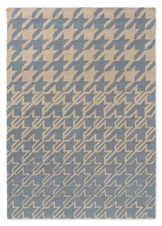 Ted Baker Houndstooth Washed Blue rug 455708