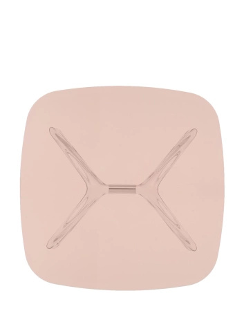 Blast Square Table Pink/Chrome