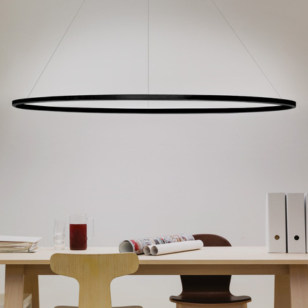 Lampa Wisząca Nemo Ellisse Major Uplight 2700 K Czarny