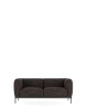 Asia Sofa Two-Seater (Cotone Structure) Ciemnoszary