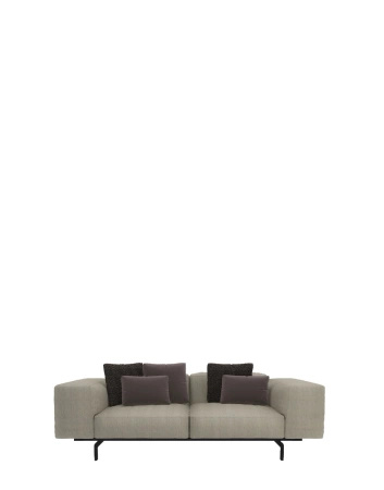 Largo Two-Seater Gubbio Sofa Sandy