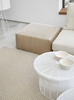 Gan Raw White Carpet