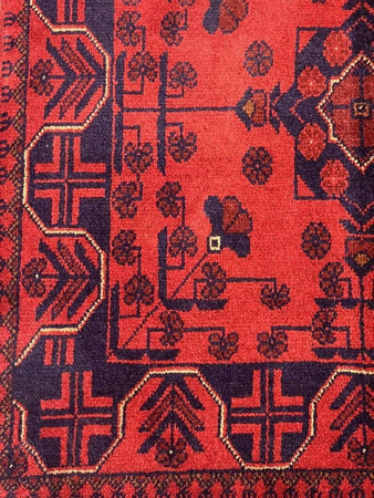 Afghan Khan Wool Carpet 079 x 126 119491