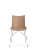 P/Wood Slatted Ash Krzesło Jasne Drewno Chromowany FSC™