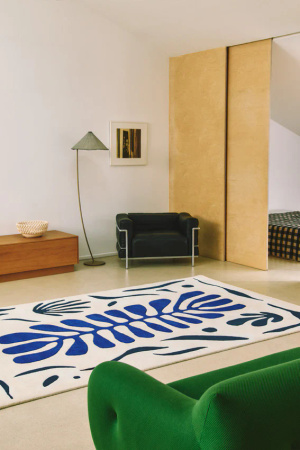 Toulemonde Bochart Corail Bleu carpet