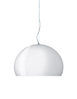 Fl/y Glossy Opaque Pendant Lamp White