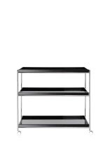 Trays 80 cm x 40 cm Wózek Czarny