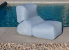 Siedzisko Gan Grapy Outdoor Soft Vichy Blue